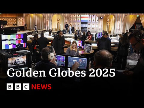 Behind the scenes as Hollywood prepares for Golden Globe Awards 2025 | BBC News