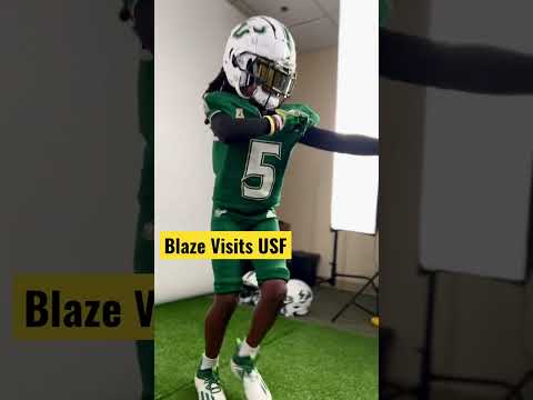 Watch What Happens When Blaze Comes to USF Campus! 🔥 #footballfever #collegefootball