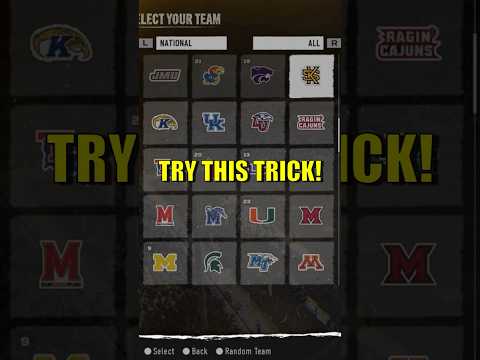 How To Pick Your Team in EA College Football 25