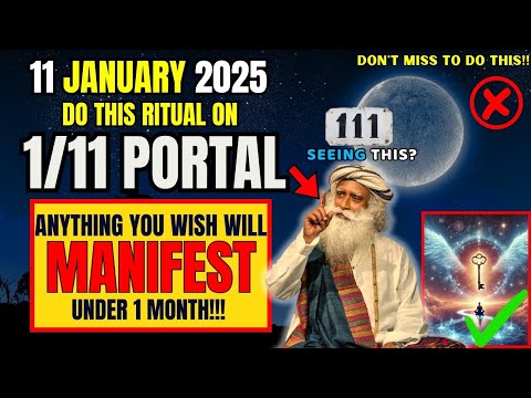 ✅1/11 PORTAL IS OPEN For Abundance &amp; Peaks Tomorrow!! Manifest Miracles &amp; Money💫