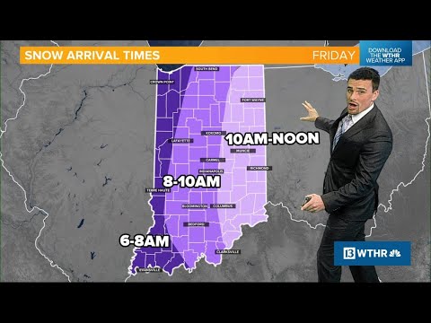 Looking ahead to Friday&#039;s snow in central Indiana | Weather Impact Alert