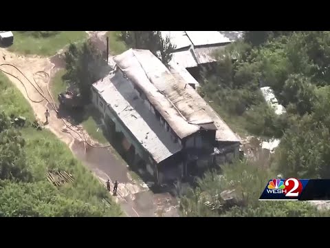 Crews knock down two-story barn fire in Titusville