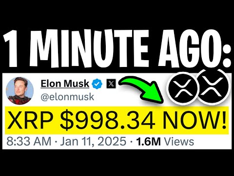 XRP RIPPLE: ELON MUSK ACCIDENTALLY LEAKS XRP PRICE! ($998.34 FAIR VALUE) - RIPPLE XRP NEWS TODAY