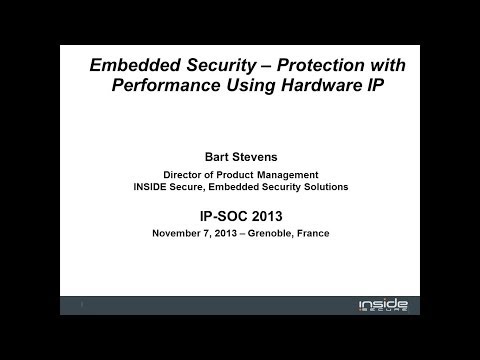 Embedded Security - Protection with Performance Using Hardware IP