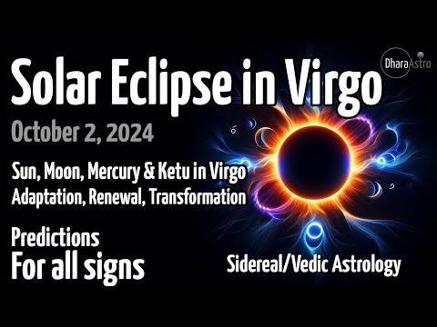 Solar Eclipse in Virgo 2024 | October 2 Vedic Astrology Predictions #siderealastrology #solareclipse